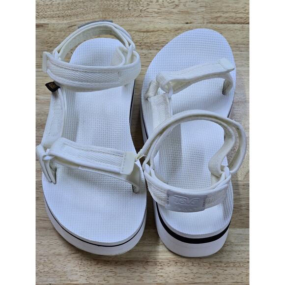 TEVA FLATFORM UNIVERSAL MASH WOMEN SANDALS BRIGHT WHIT US 10 UK 8 EU 41 - Picture 2 of 7